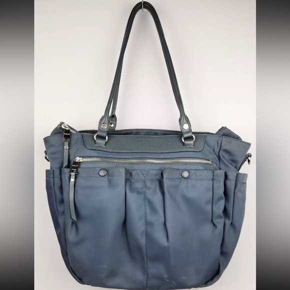 MZ Wallace Mayfair Bedford Moonstone Blue Tote Crossbody Strap - New - Picture 1 of 8